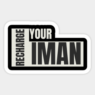 Recharge Your Iman Sticker